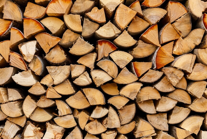 Правильно сложенные дрова