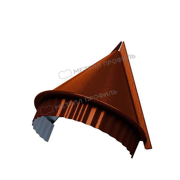 Заглушка конька круглого конусная (AGNETA-03-Copper\Copper-0.5) ― заказать в интернет-магазине Компании Металл Профиль по приемлемой стоимости.