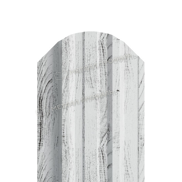 Штакетник металлический МЕТАЛЛ ПРОФИЛЬ TRAPEZE-O 16,5х118 (ECOSTEEL_MA-01-Беленый Дуб-0.5), цена ― 186.33 ₽: купить в Москве.